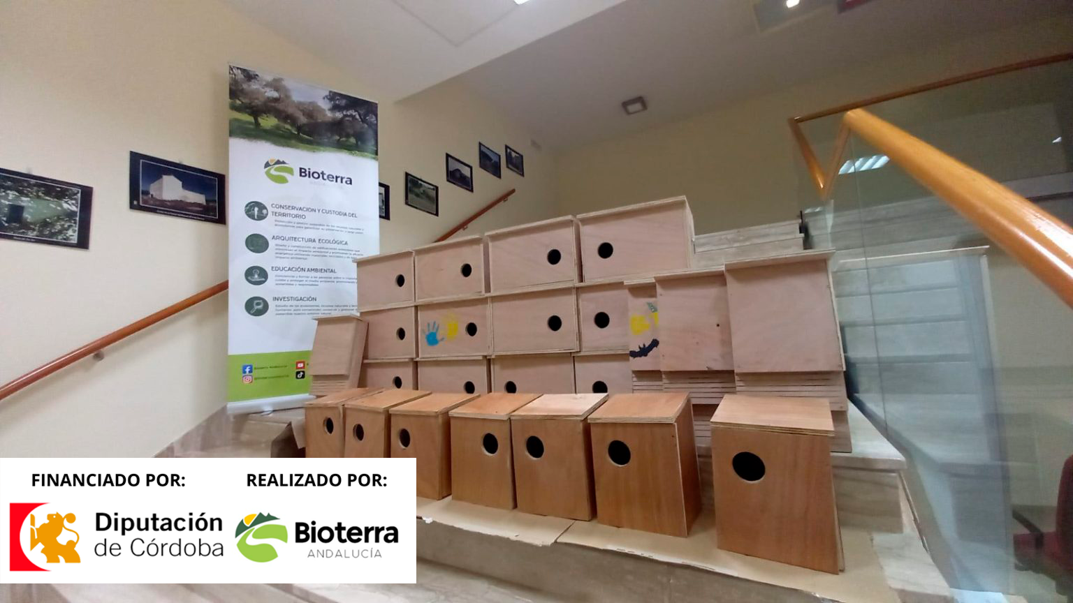 Realizamos un taller de cajas nido en el Centro de Participación Ciudadana de Fernán Núñez